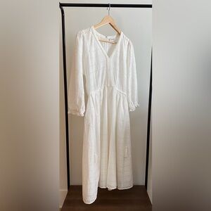 Calvin Klein white eyelet summer dress